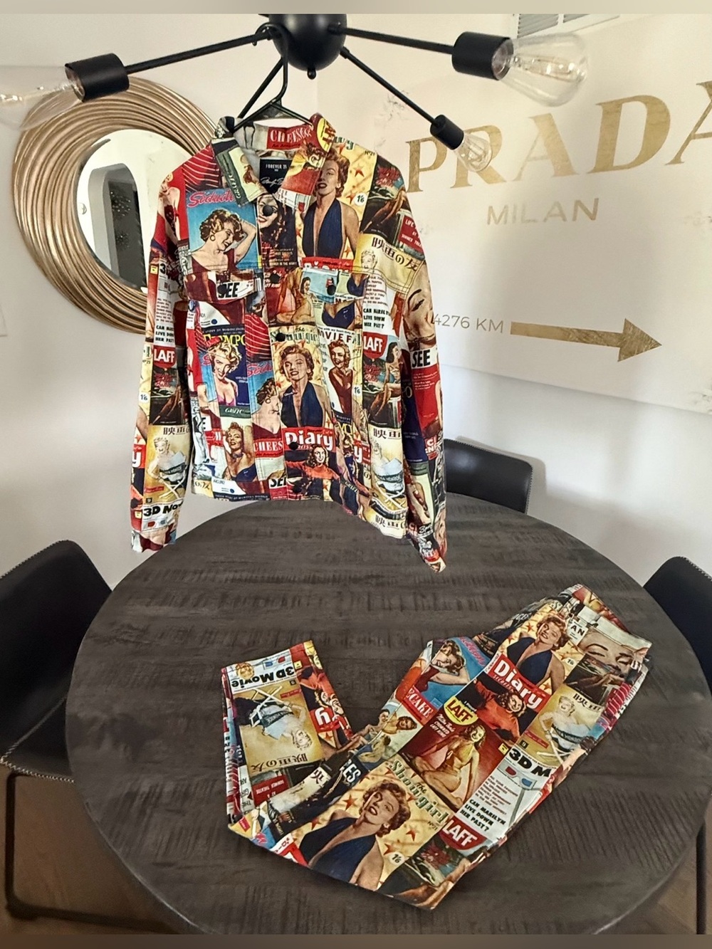 Forever 21 MEN’S Vintage Pop Art  Set - Red, Yellow, Blue Marilyn Monroe
